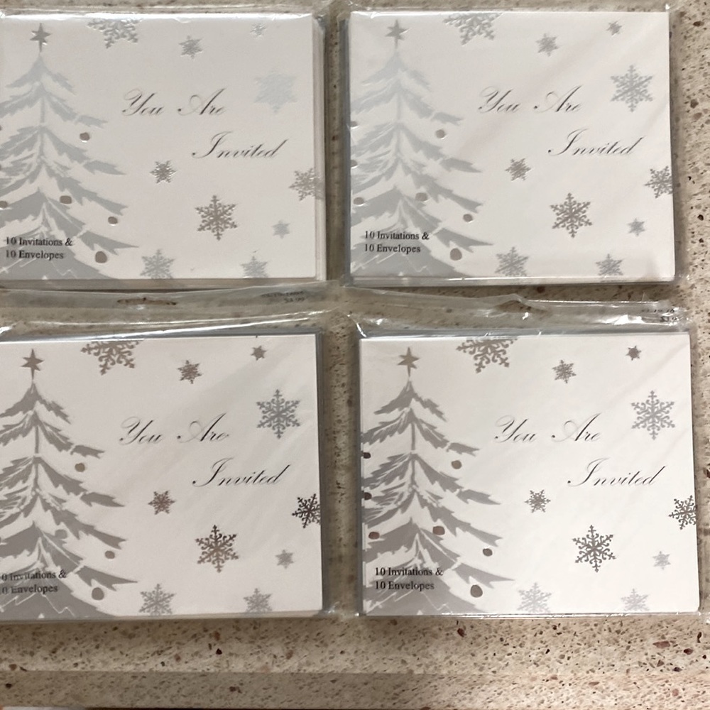Christmas Party Invitations Bundle NWT
